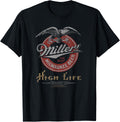 Coors Classic Miller High Life Vintage Beer Logo T-Shirt Small