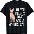 Funny Sphynx Cat Design For Men Women Cat Lover Kitten Pet T-Shirt