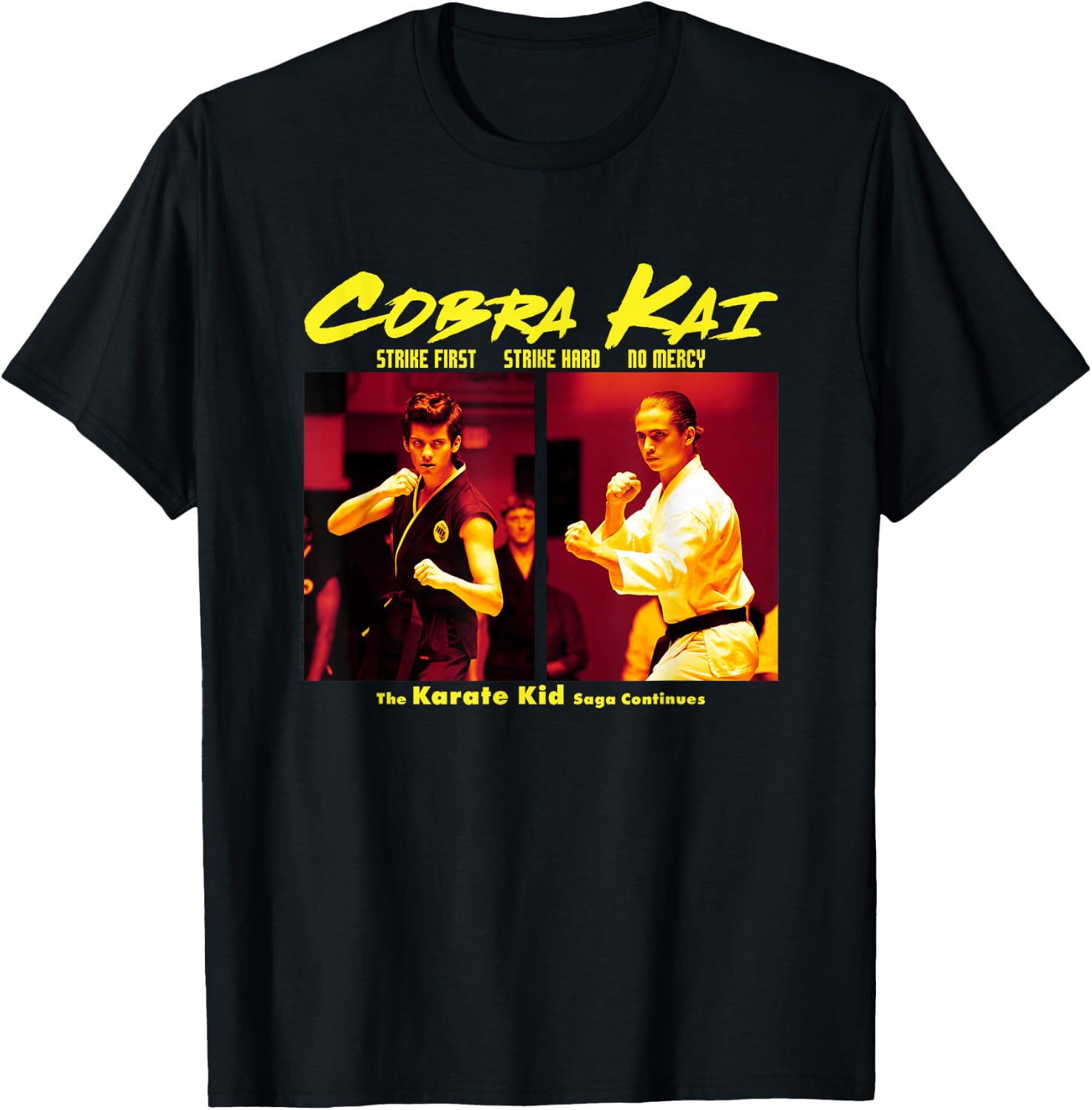 Cobra Kai The Saga Continues Poster T-Shirt