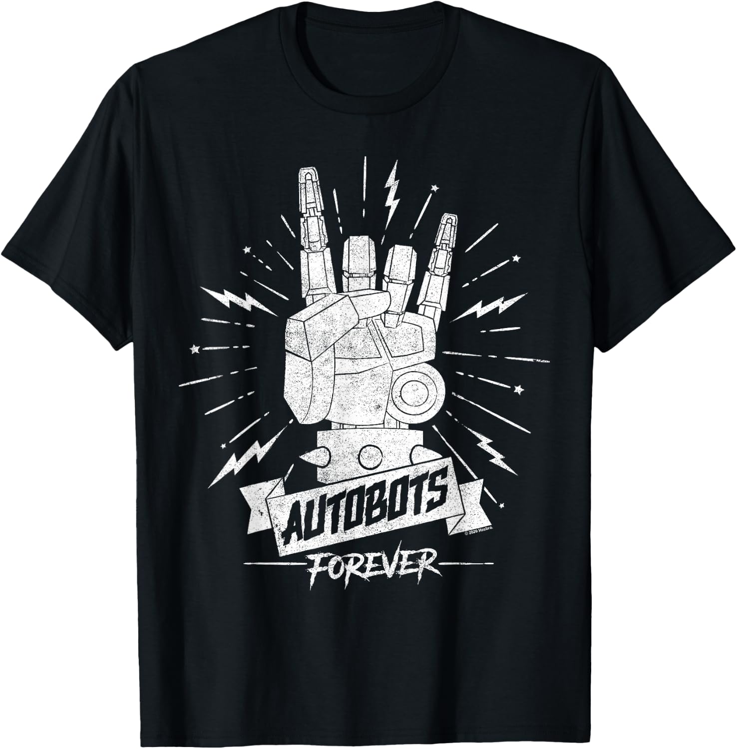 Transformers Autobots Forever Rock On Retro Rock Poster T-Shirt