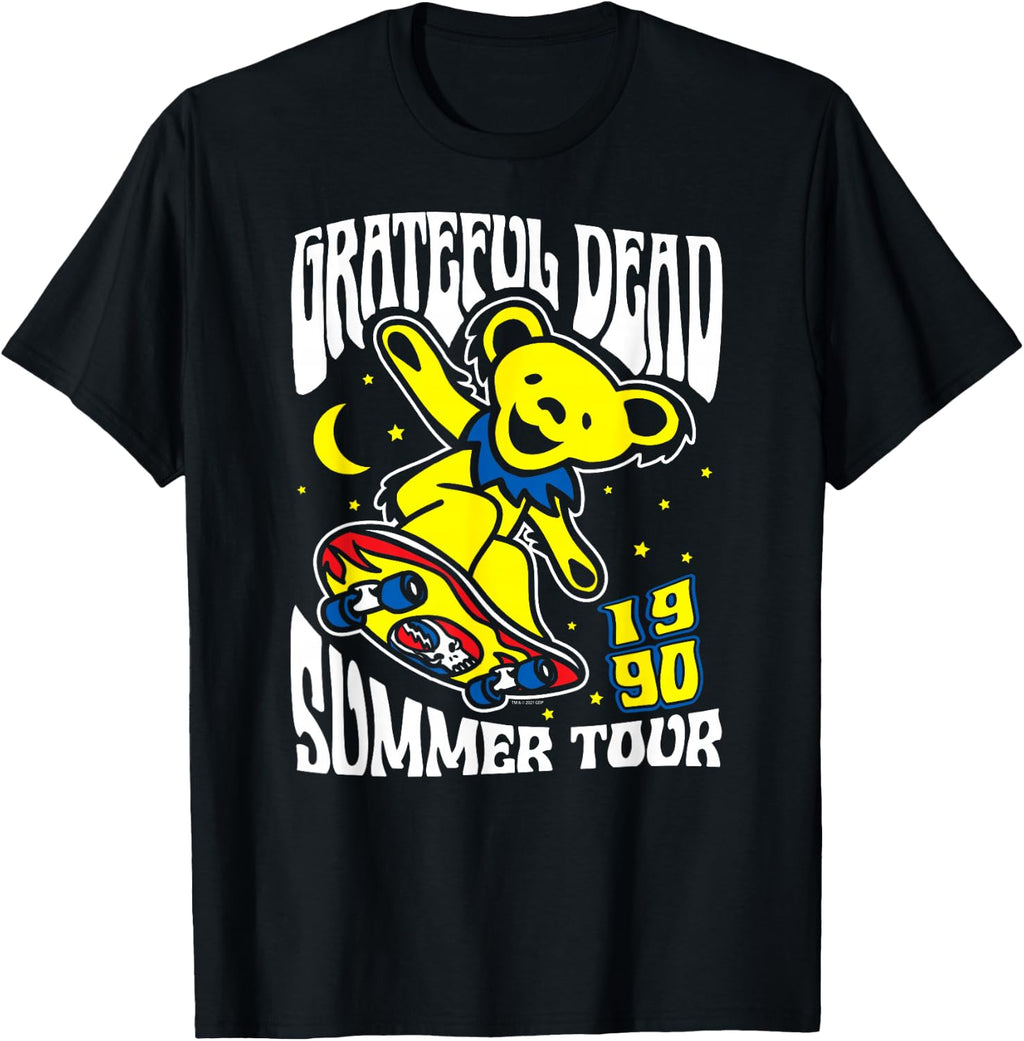 Grateful Dead Skateboard Bear Summer '90 Vintage Band T-Shirt