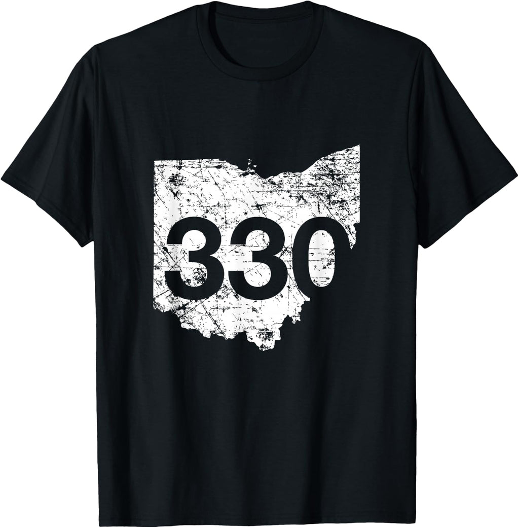 Akron Youngstown Cuyahoga Area Code 330 Shirt, Ohio Gift T-Shirt