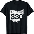Akron Youngstown Cuyahoga Area Code 330 Shirt, Ohio Gift T-Shirt