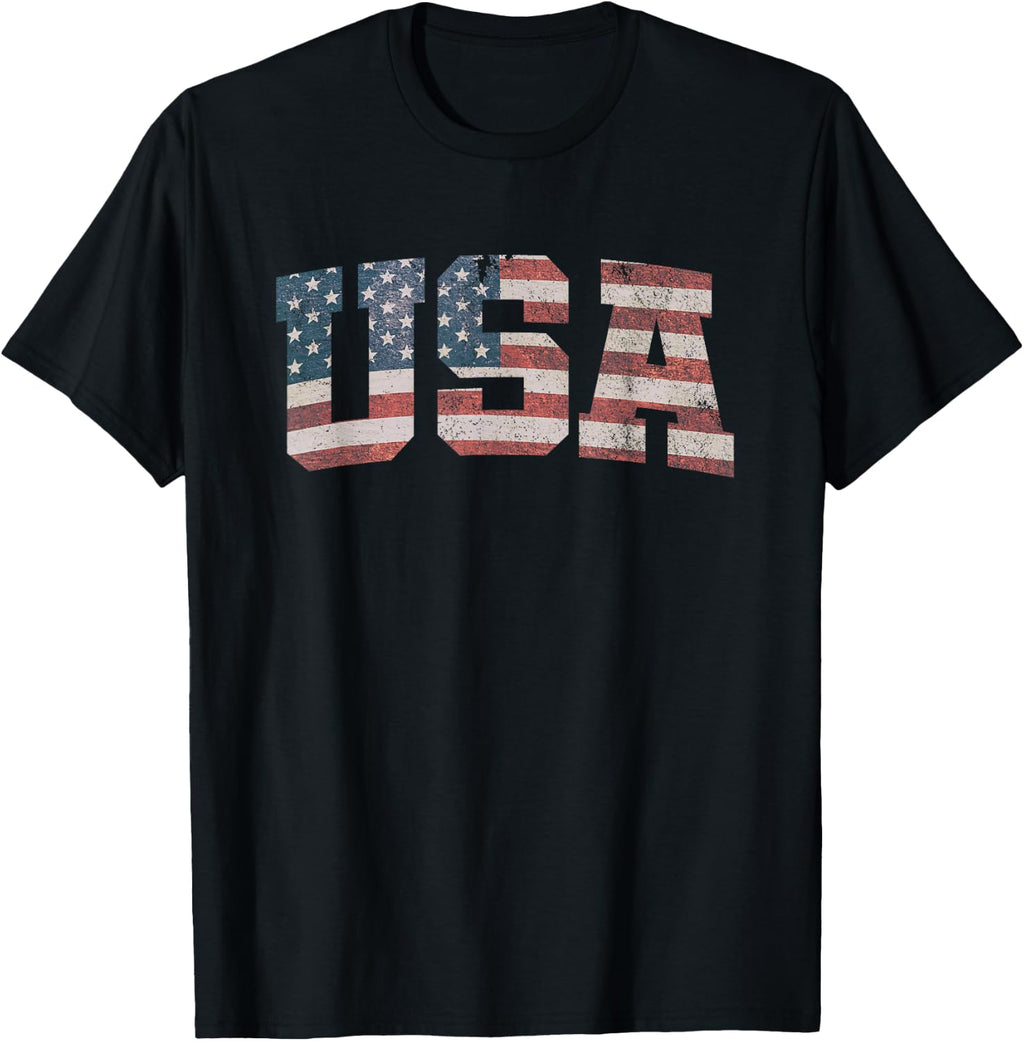 4th of July Shirts for Men and Women USA Flag Patriotic America Tees T Shirts