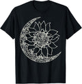 Moon And Sun Inside Sunflower T-Shirt