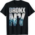 Bronx NYC New York City Skyline Illustration Graphic Design T-Shirt