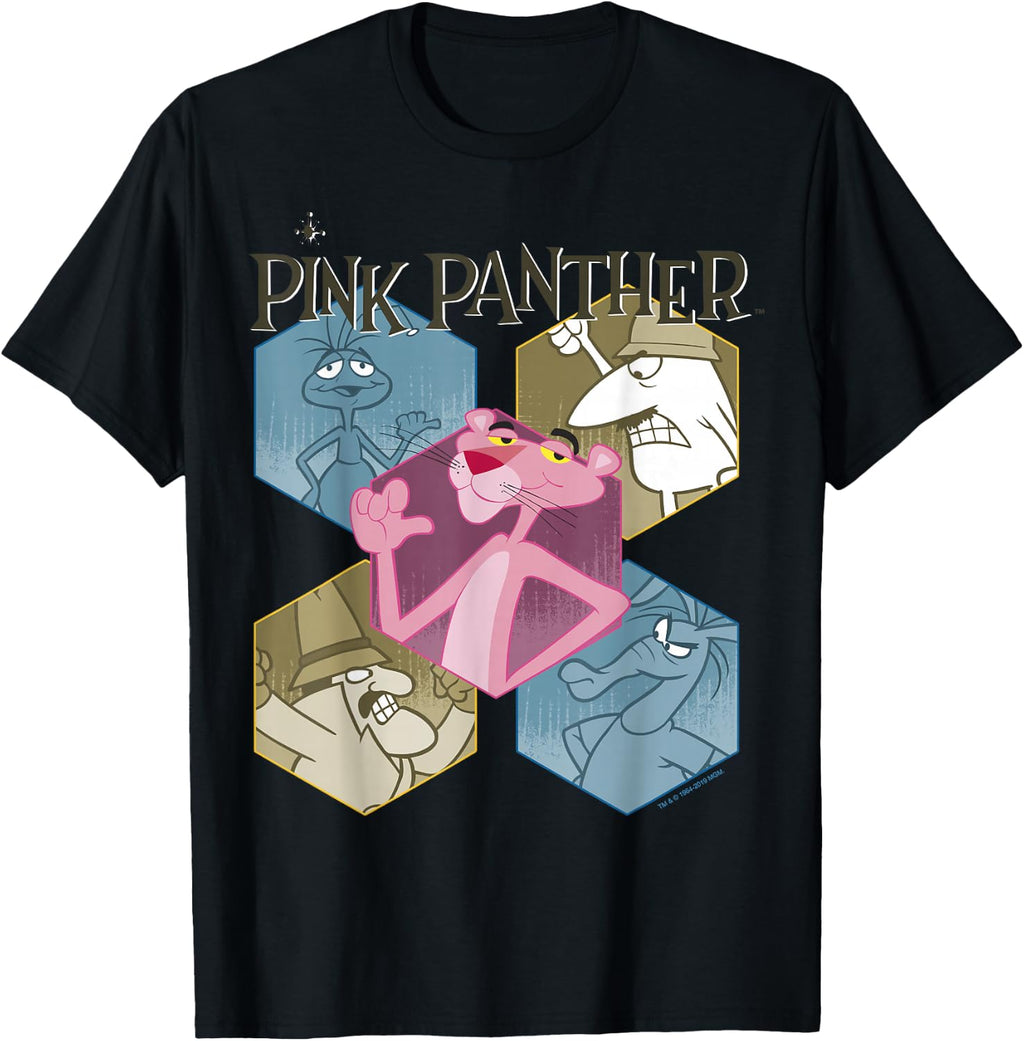 Pink Panther Hexagonal Portraits T-Shirt