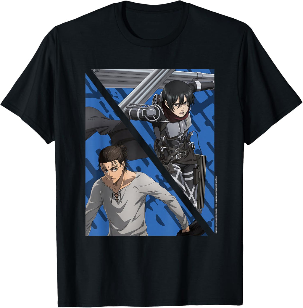 Attack on Titan Final Season-"Eren Jeager & Mikasa Ackerman" T-Shirt