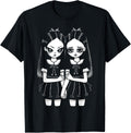 Creepy Cute Revenge and Sorrow Sister Twins Lurk in The Dark T-Shirt