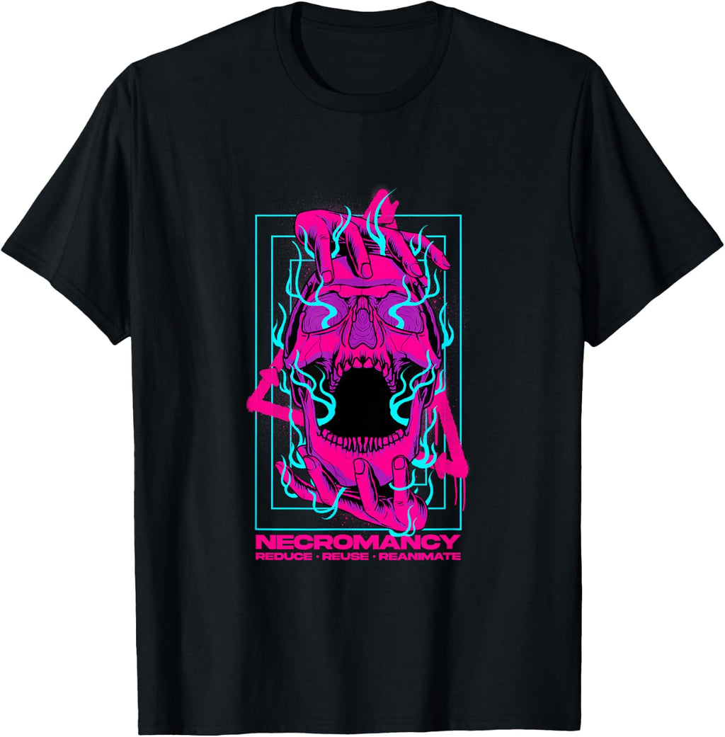 Necromancy Goth Skull Supernatural Pagan Occult Necromancer T-Shirt