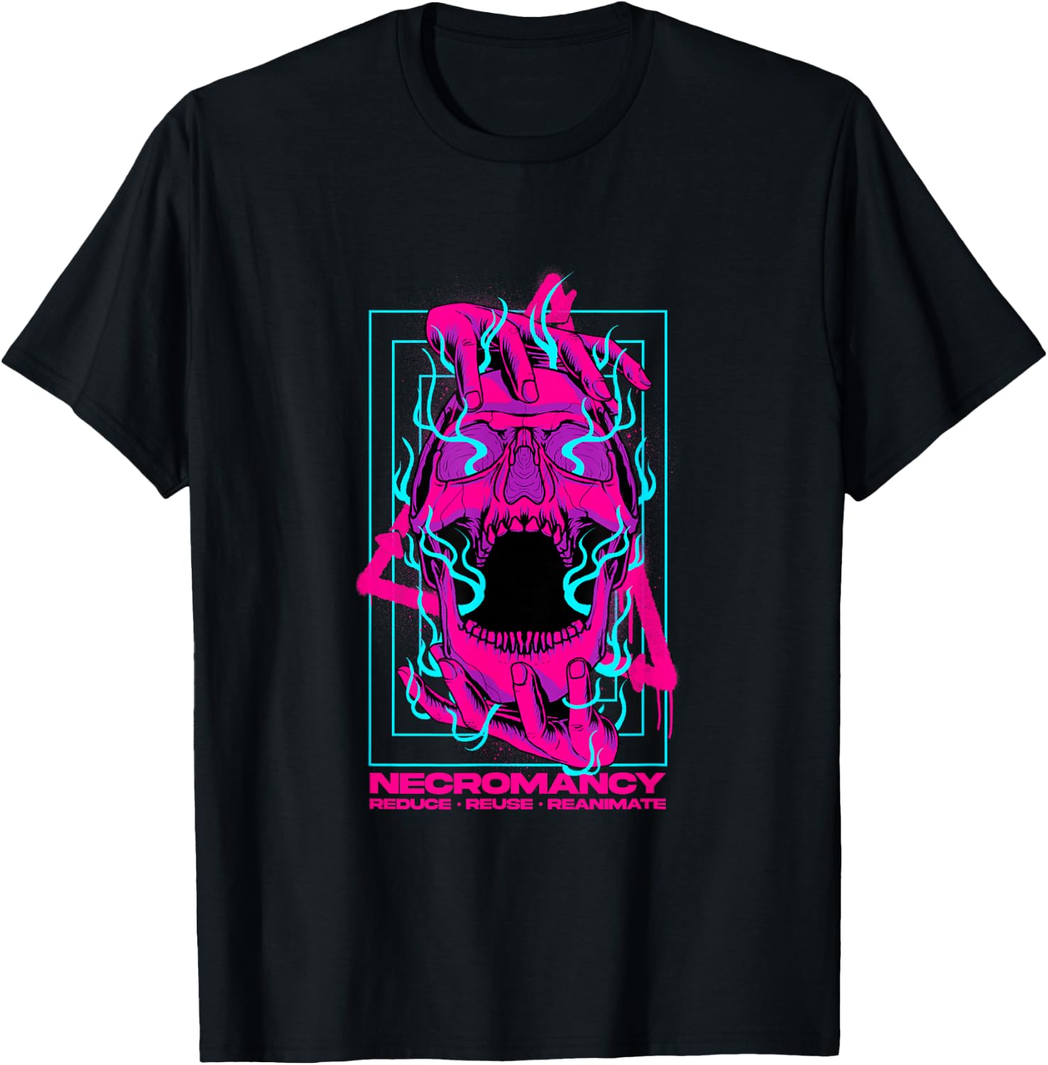 Necromancy Goth Skull Supernatural Pagan Occult Necromancer T-Shirt