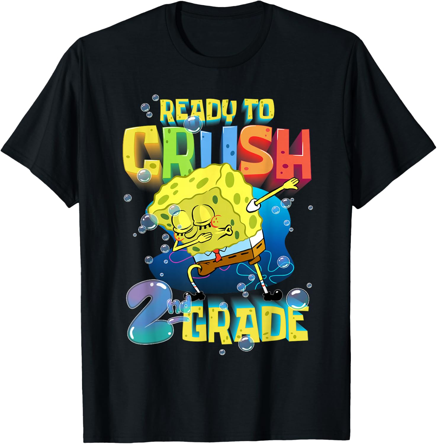 Spongebob Dabbing Ready to Crush 2nd Grade School Spongebob T-Shirt