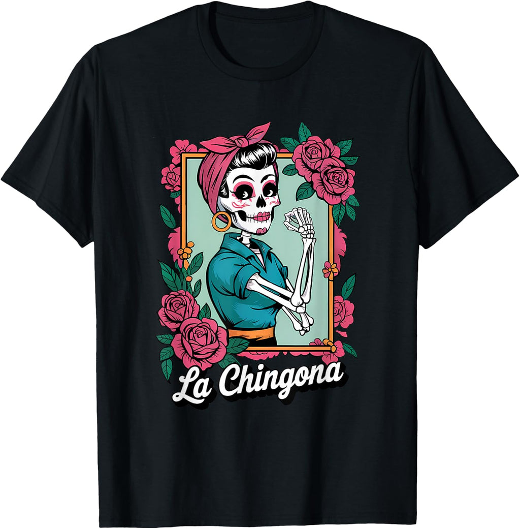 La Chingona Tarot Card Funny Spanish Slang Boss Latina Power T-Shirt
