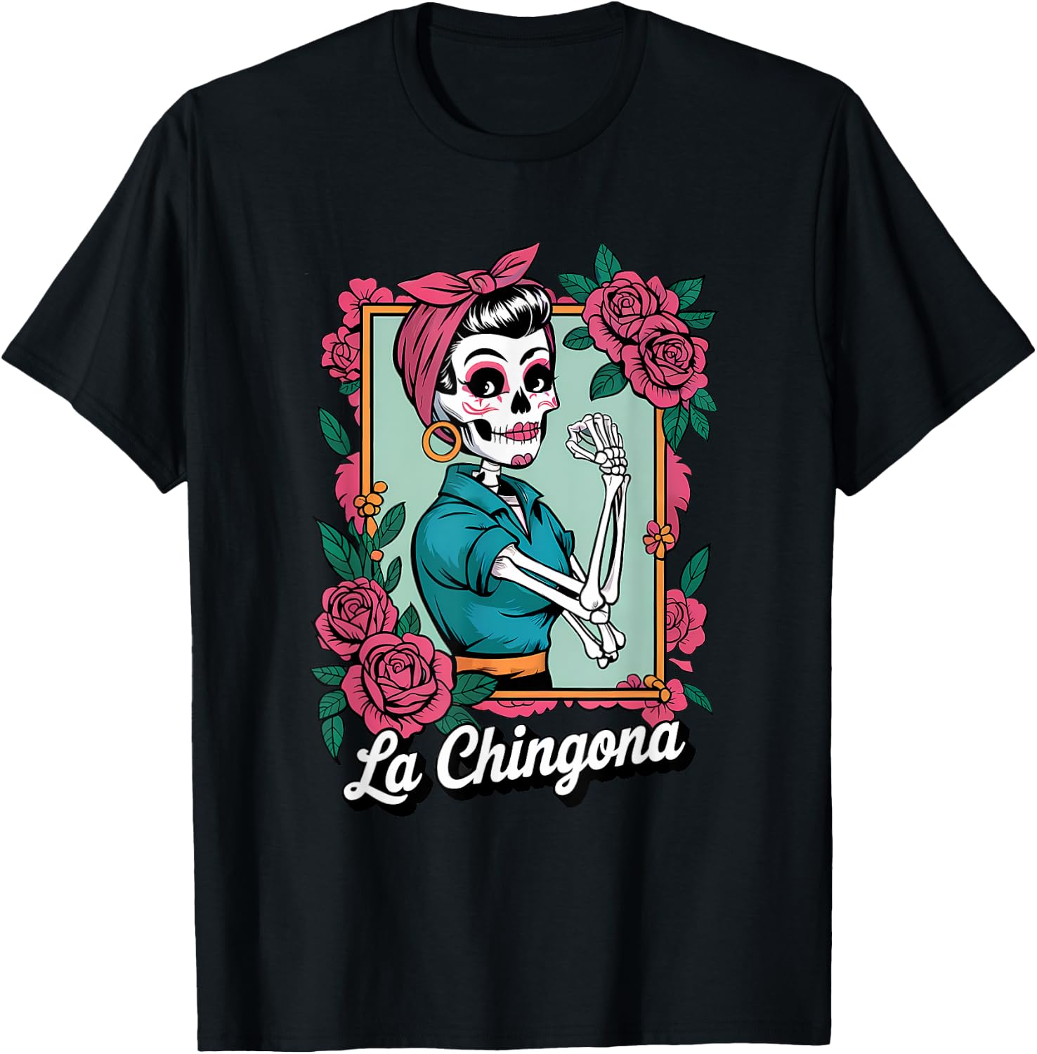 La Chingona Tarot Card Funny Spanish Slang Boss Latina Power T-Shirt