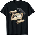 Black Crow Tshirt F Caw F Funny Black Bird Moon Gothic Humor T-Shirt