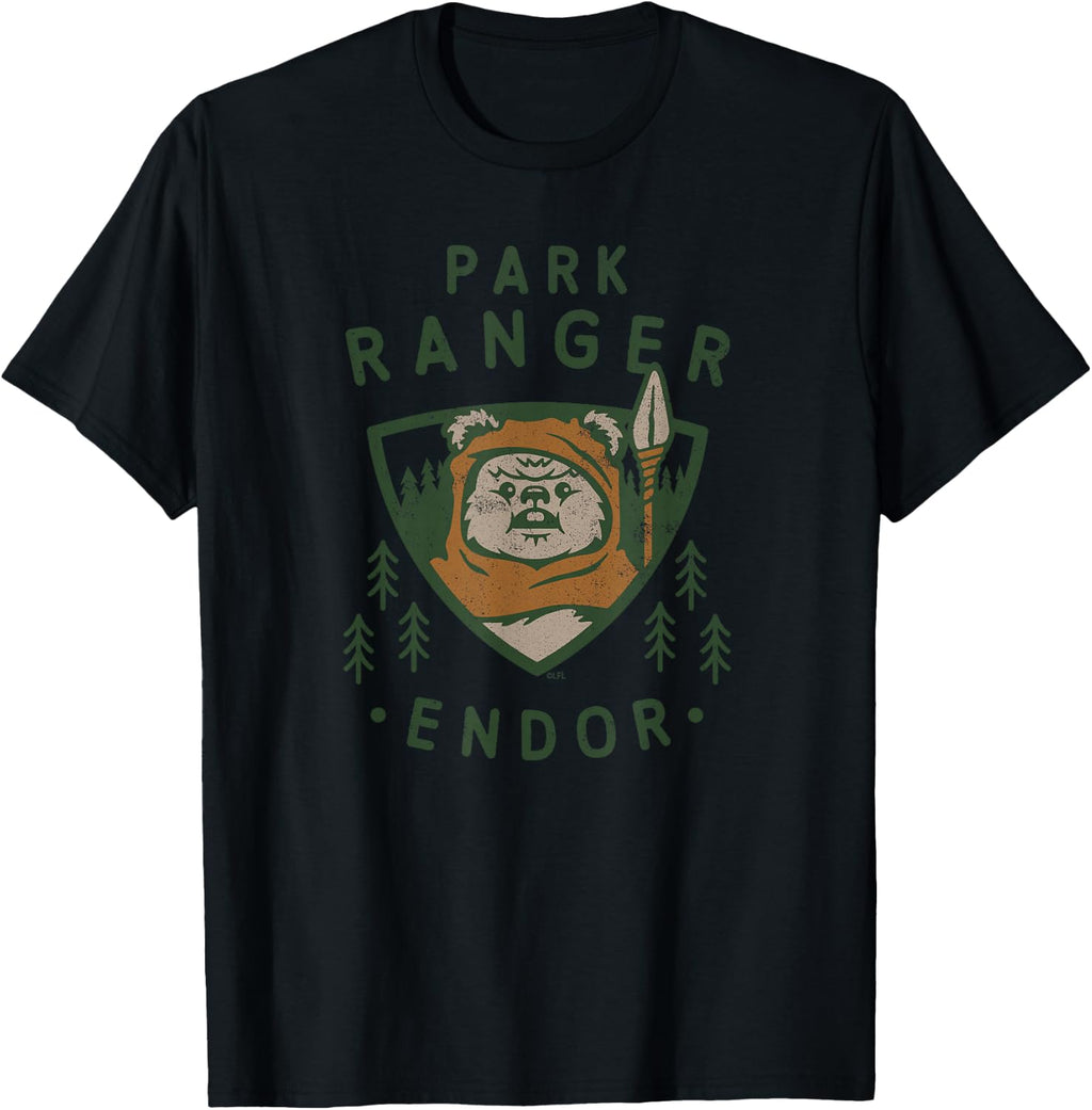 Star Wars Ewok Park Ranger Endor T-Shirt Tee for Men Women Boys and Girls