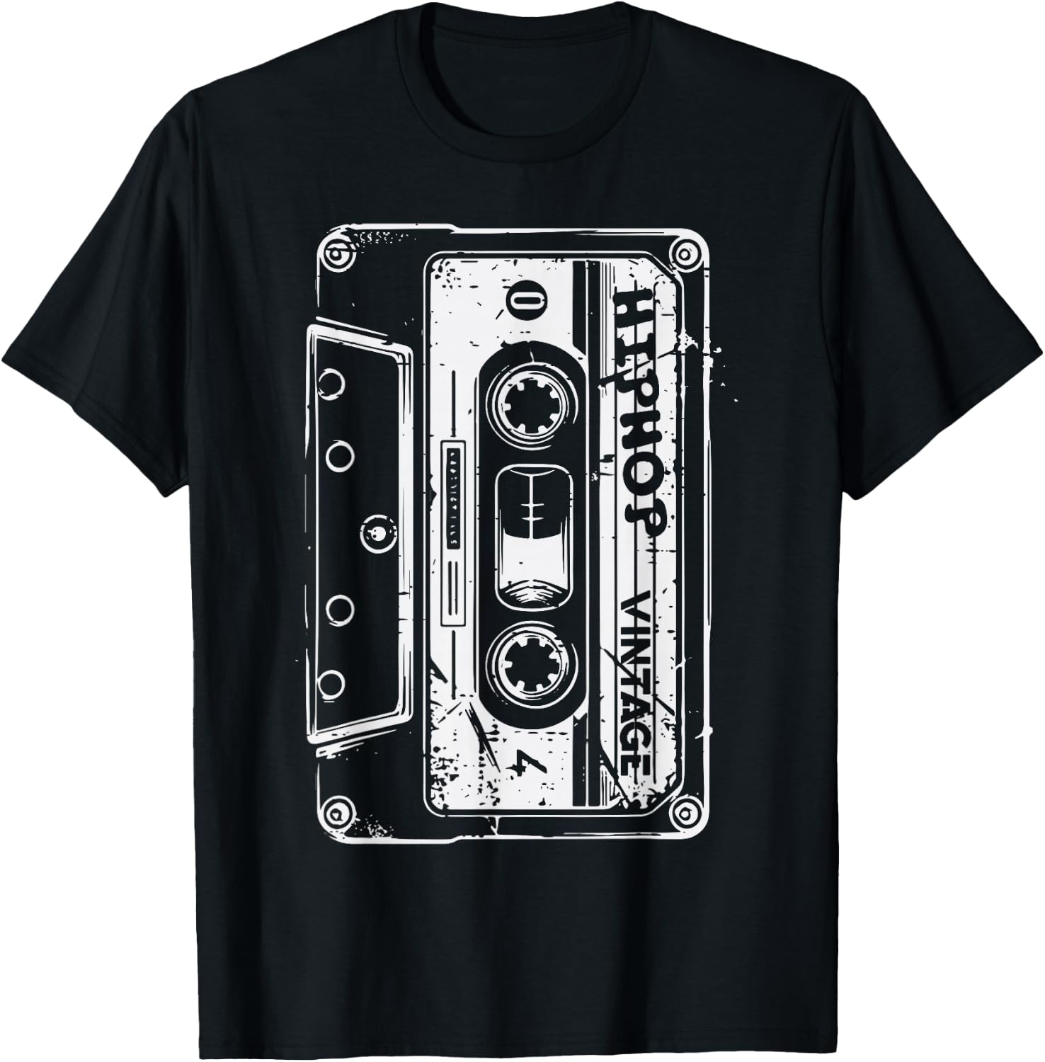 Cassette Tape Hip Hop Vintage Retro 80s 90s Men Women Kids T-Shirt