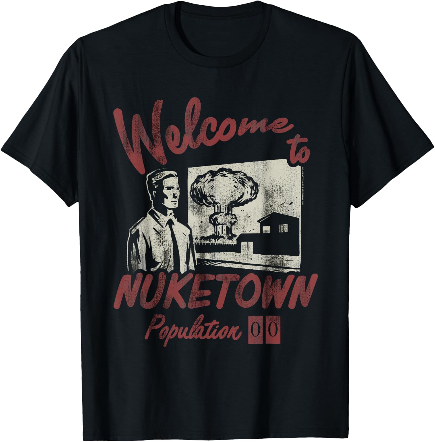 Call of Duty Welcome to Nuketown Population 00 Video Game T-Shirt