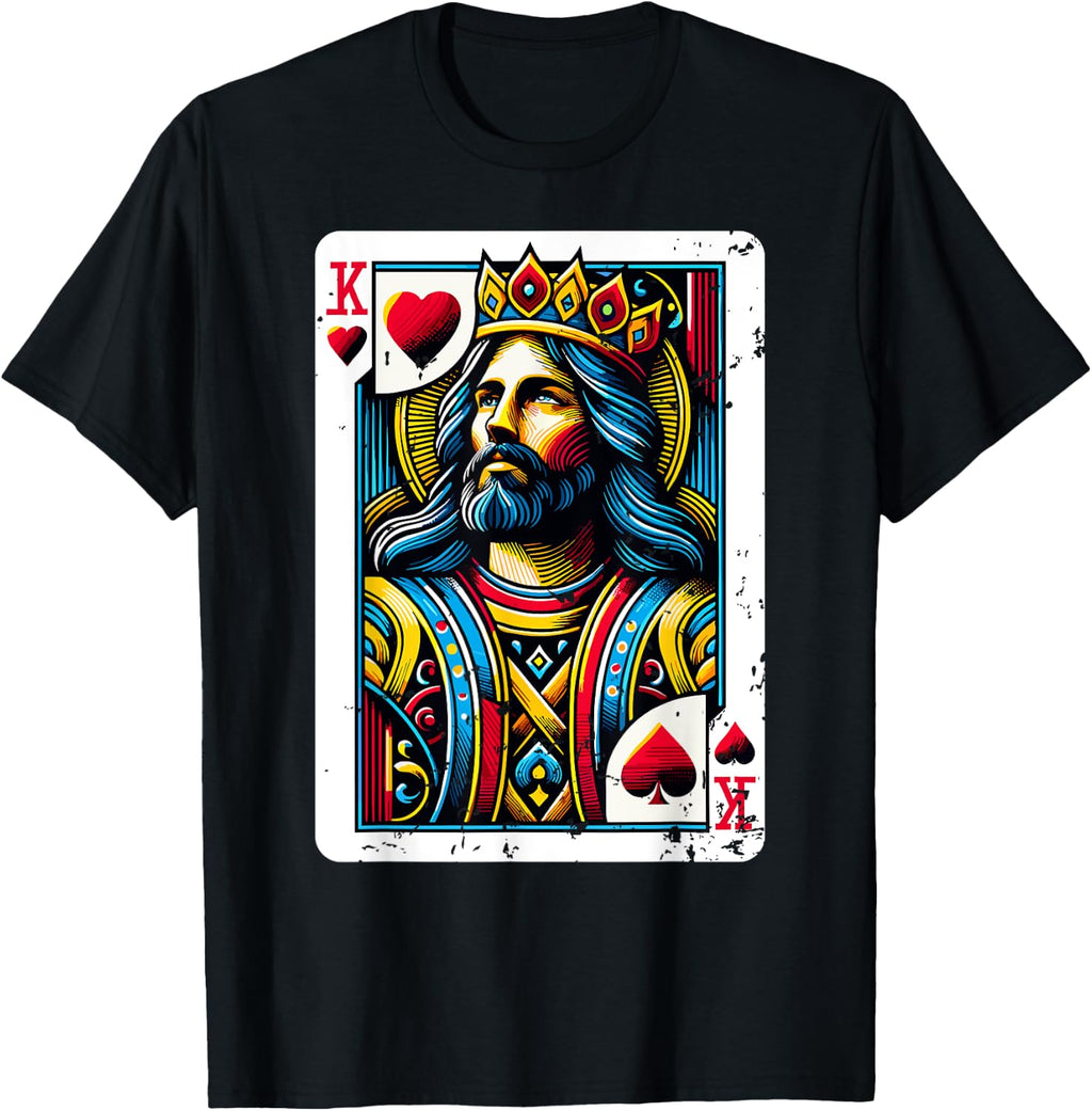Jesus King Card Christian Bible T-Shirt