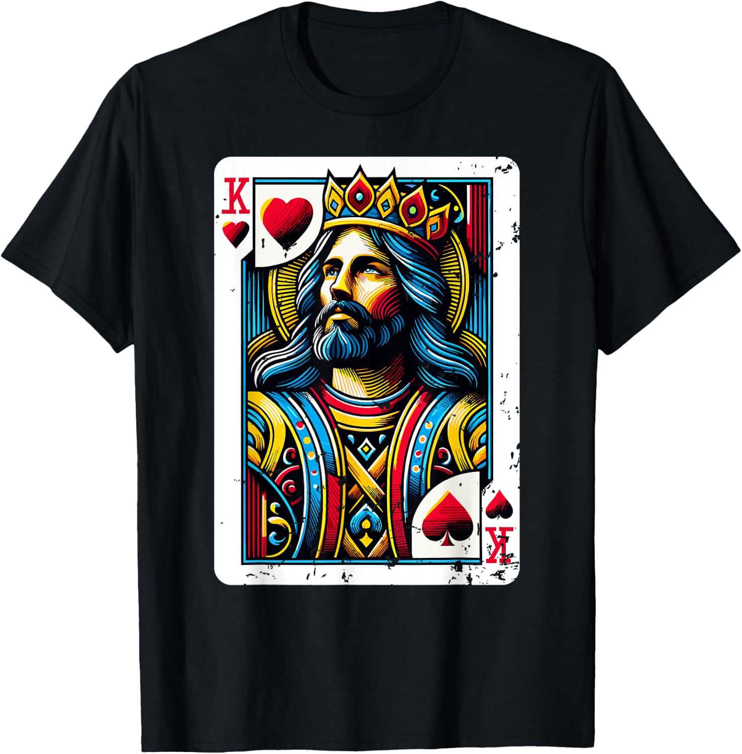 Jesus King Card Christian Bible T-Shirt
