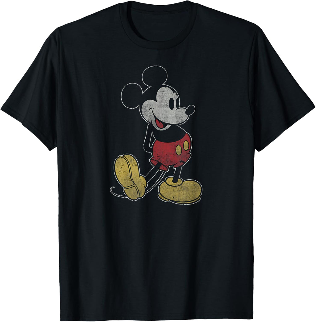 Disney Mickey Mouse Classic Fade Pose T-Shirt Small