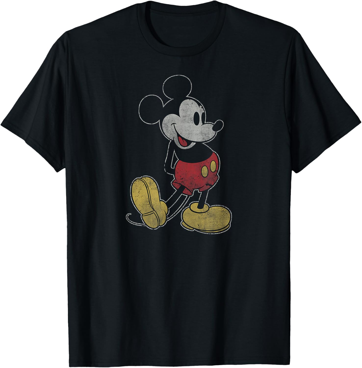 Disney Mickey Mouse Classic Fade Pose T-Shirt Small