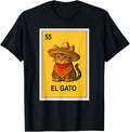 Mexican Lottery Designs Mexican El Gato The Cat Parody T-Shirt