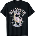 Disco Diplodocus Dinosaur Retro 70s Party Dino Funny Disco T-Shirt