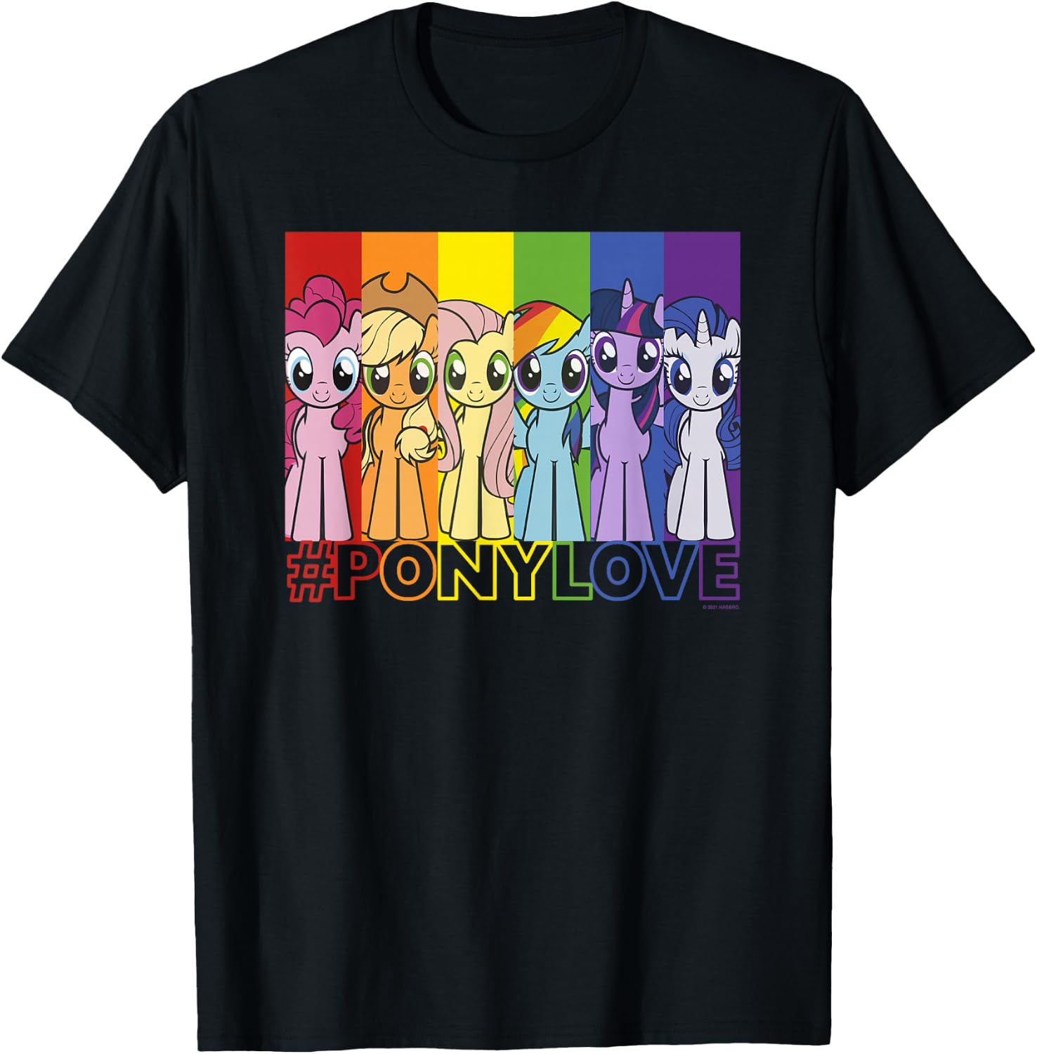 My Little Pony: Friendship is Magic Pony Love Rainbow Panels T-Shirt