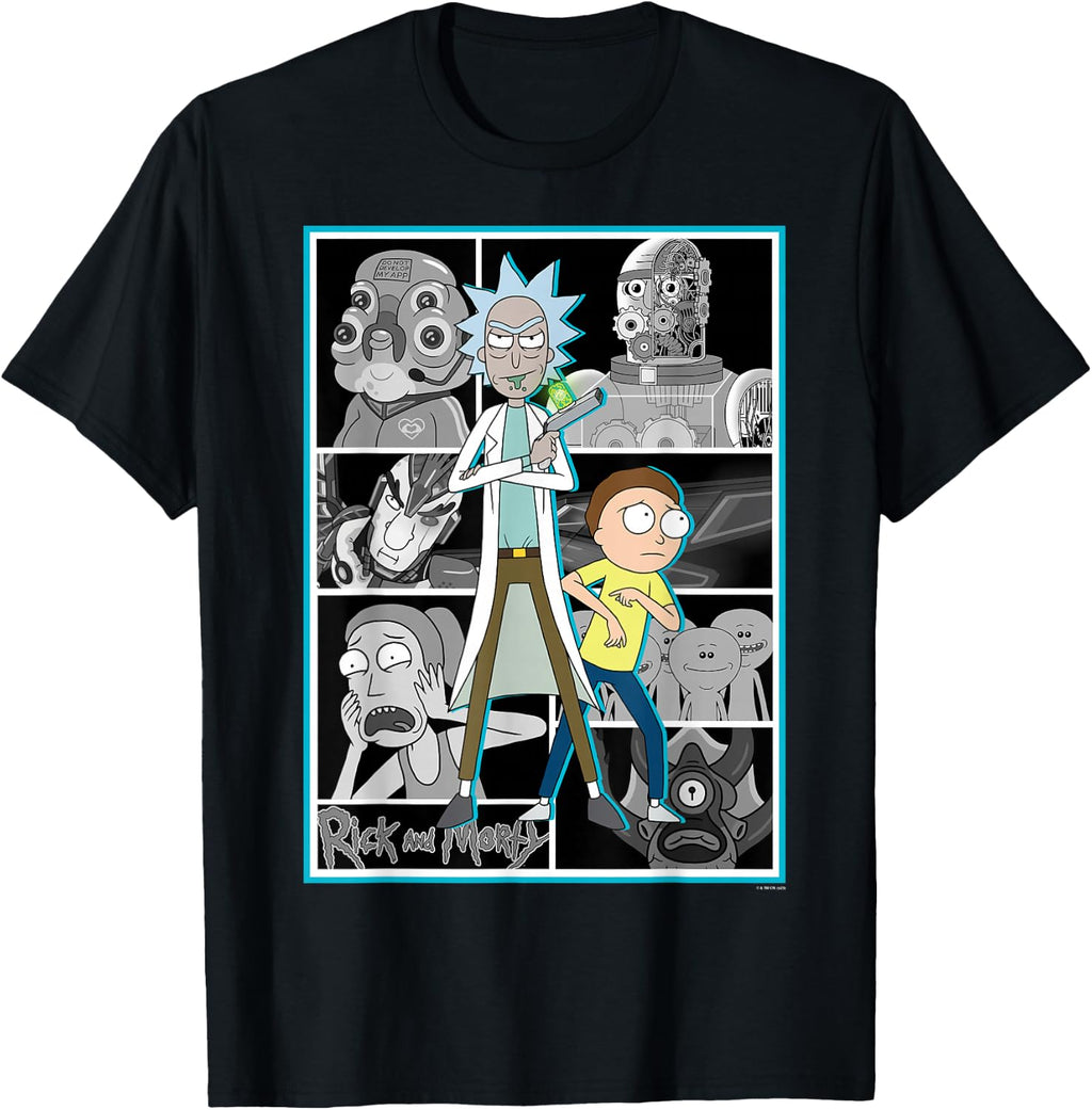 Rick and Morty Characters Adult Cartoon Fashion T-Shirt