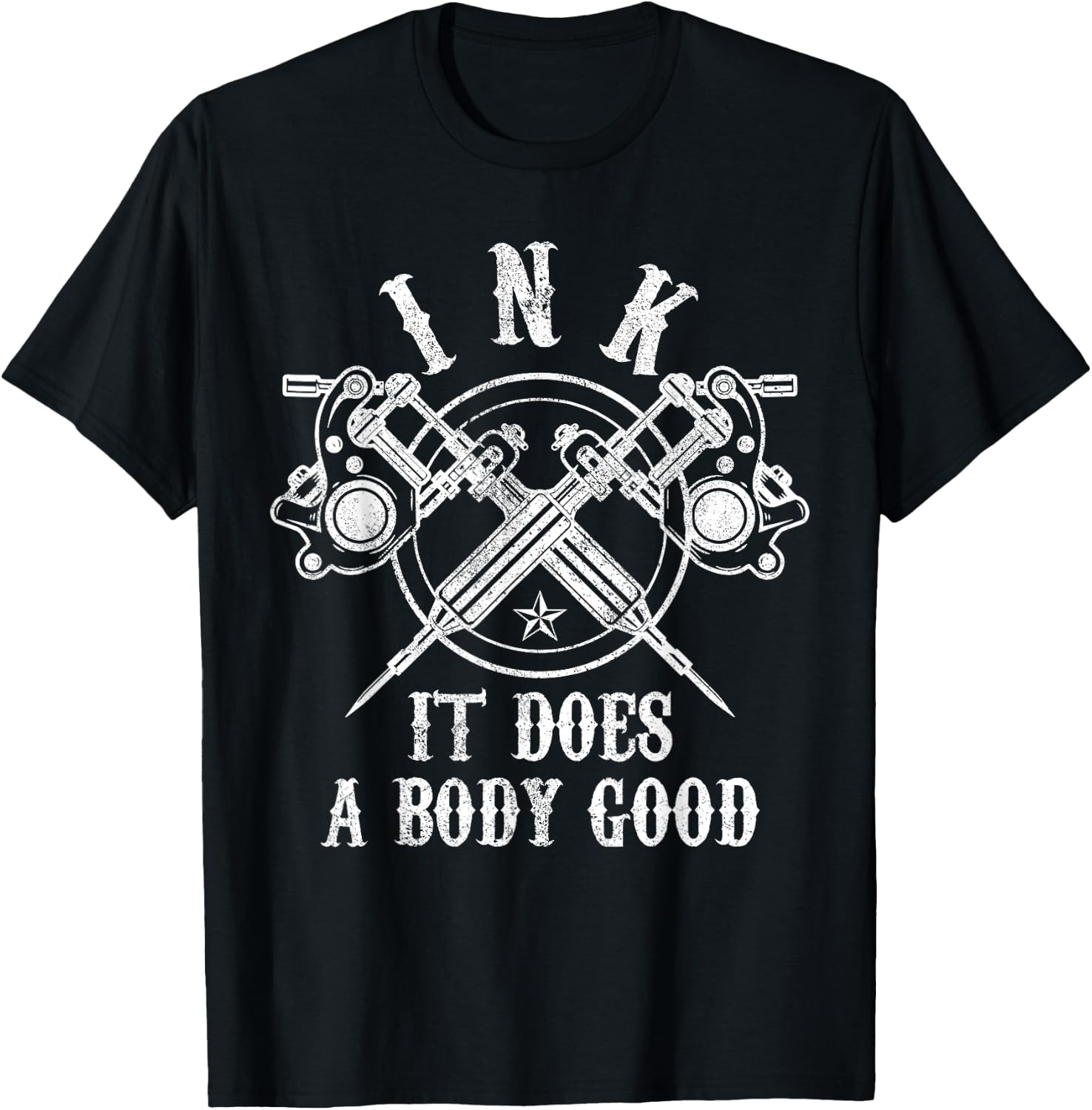 Tattoo Guns - Vintage Ink Inked Funny Tattoo Artist Gift T-Shirt