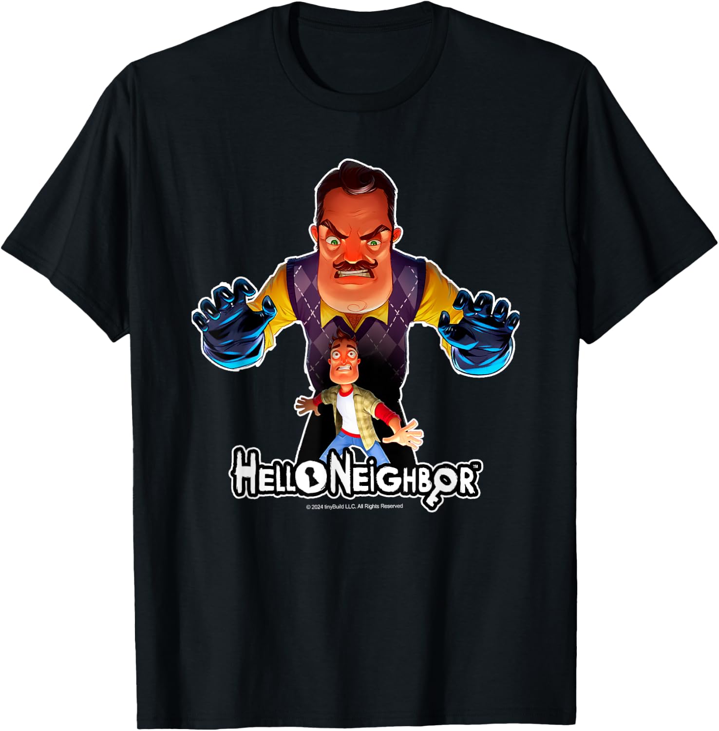 Hello Neighbor - Game Related Designs T-Shirt, Small, Black