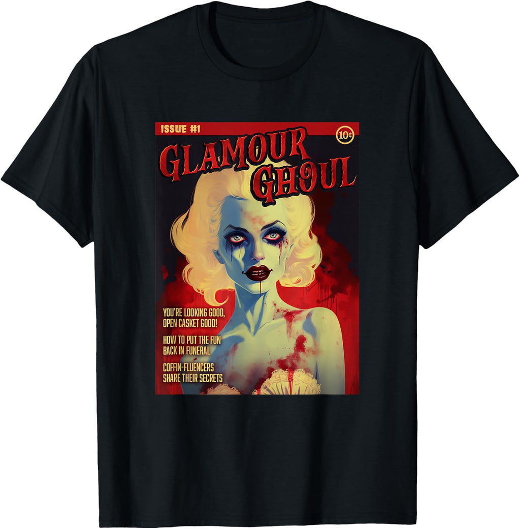 Glamour Ghoul 1950s Horror Comic Cover T-Shirt