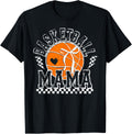 Basketball Mama Coquette Bow Game Day Funny Sports Lover Mom T-Shirt