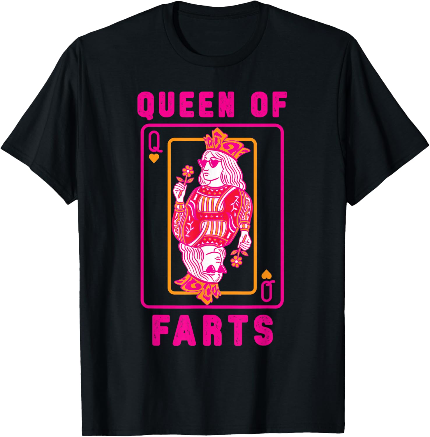 Funny Queen of Fart Farting Humor Inappropriate Embarrassing T-Shirt