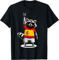 Spanish Flag Raccoon Funny Spain T-Shirt