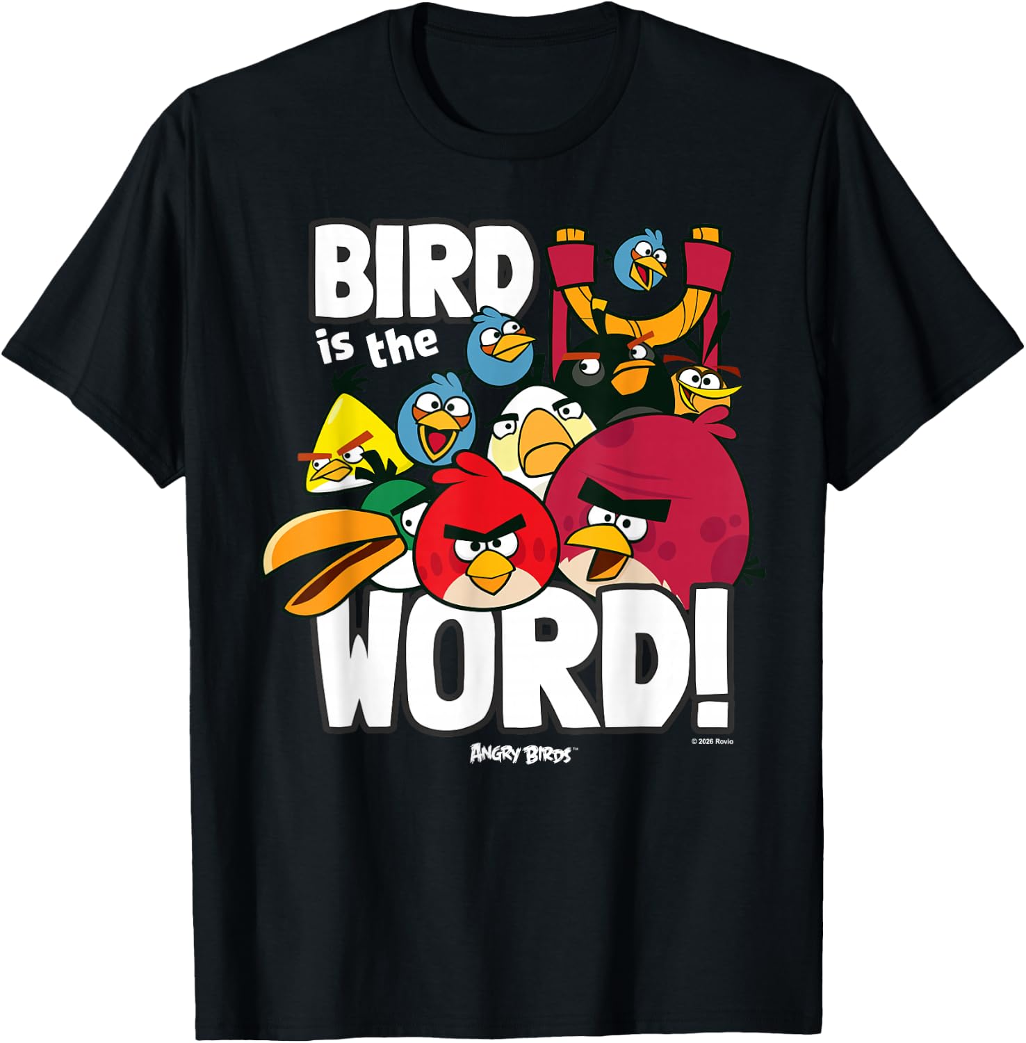 Angry Birds Group Bird is the Word T-Shirt