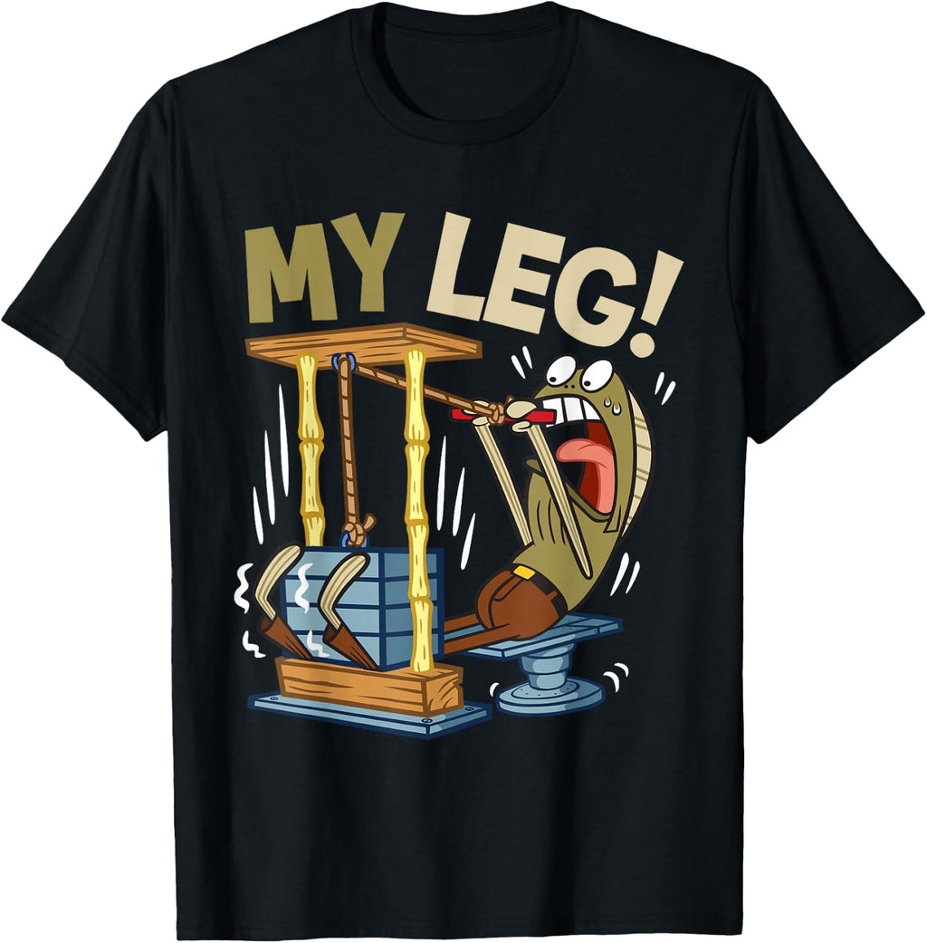 My Leg Legs Day Weight Lifting Bodybuilding SpongeBob Gym T-Shirt