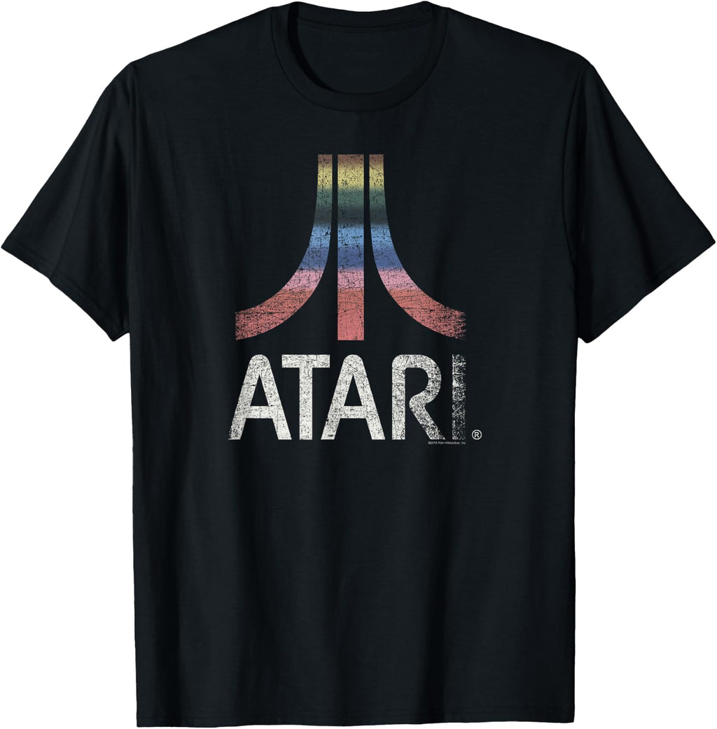 Atari Rainbow Vintage Washed Out Logo T-Shirt