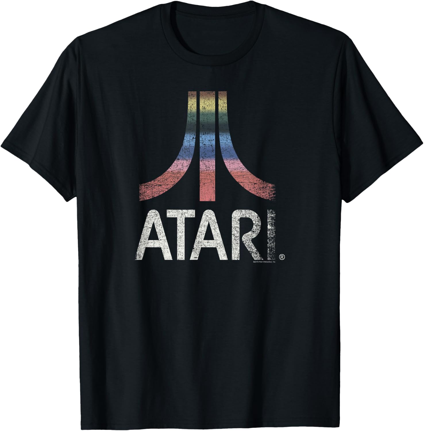 Atari Rainbow Vintage Washed Out Logo T-Shirt