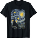 Pickleball Van Gogh Starry Night Painting T-Shirt