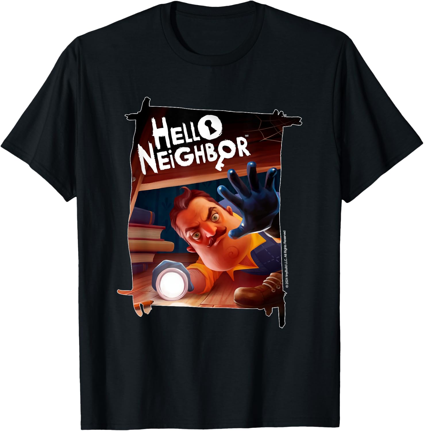 Hello Neighbor - Game Related Designs T-Shirt, Small, Black