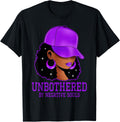 Unbothered African American Afro Queen Sassy Black Woman T-Shirt