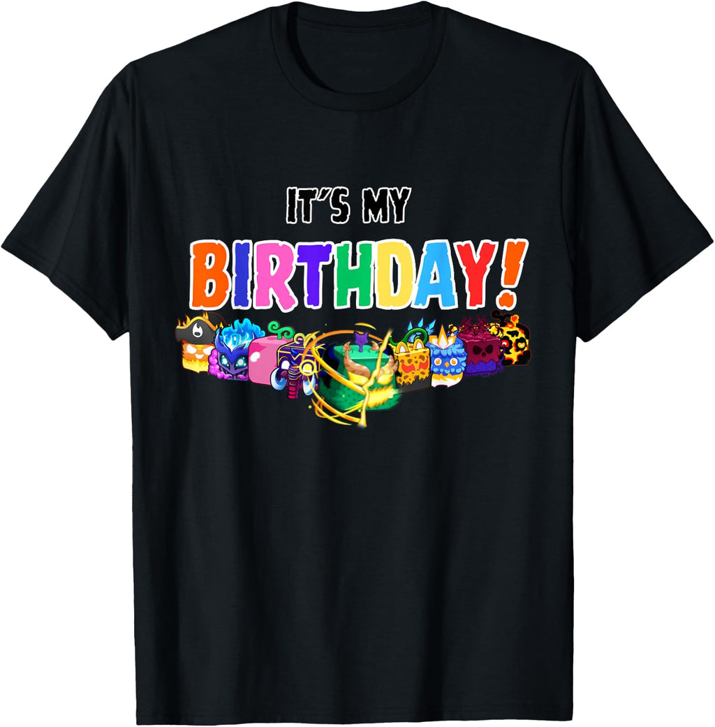 blox Fruit Birthday Party It's My Birthday T-Shirt