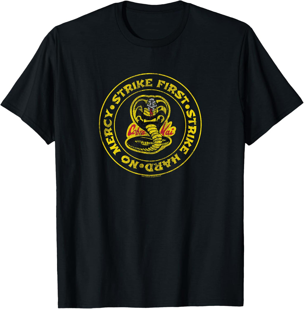 Cobra Kai Strike First Circle Logo T-Shirt