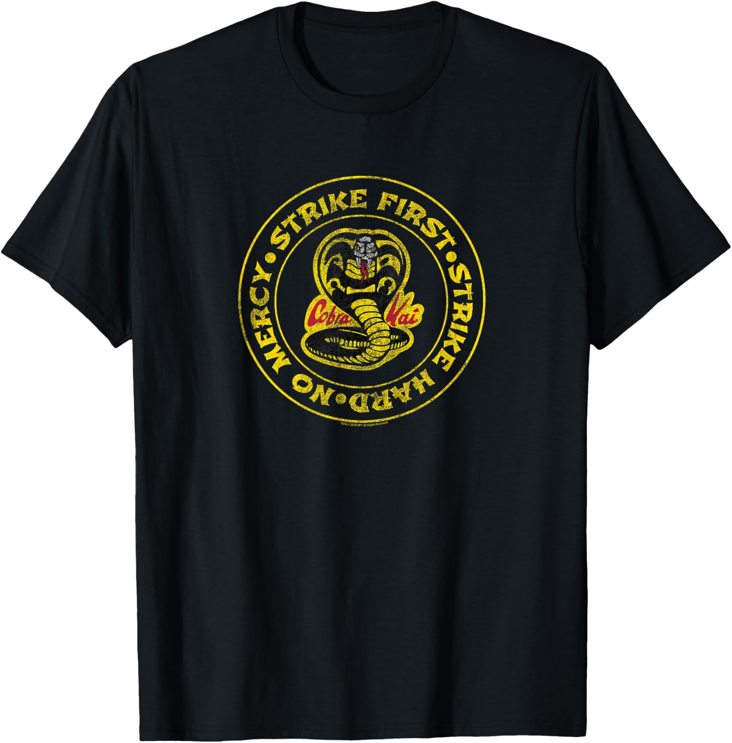 Cobra Kai Strike First Circle Logo T-Shirt