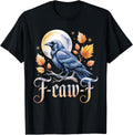 Black Crow, F-Caw-F Funny Black Bird Moon Gothic Adult Humor T-Shirt