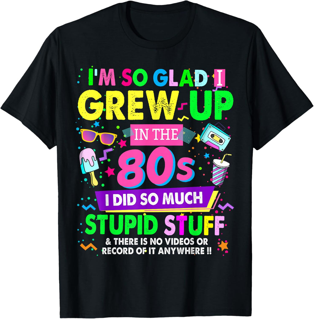 80s Design for Women Rave Outfit & 80s Festival Costume T-Shirt