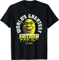 Shrek Father's Day World's Greatest Farter Chest Text Logo T-Shirt
