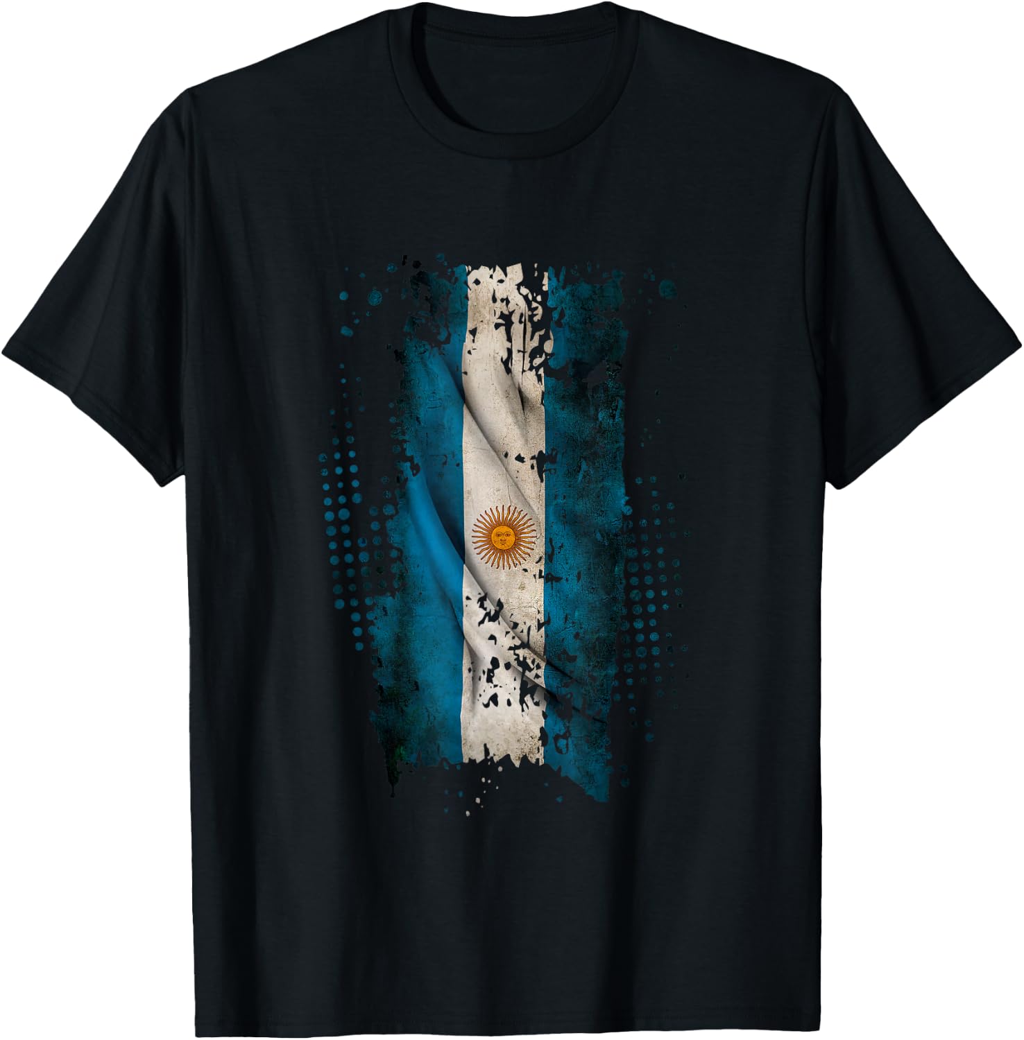 Argentina Watercolor Flag Art T-Shirt